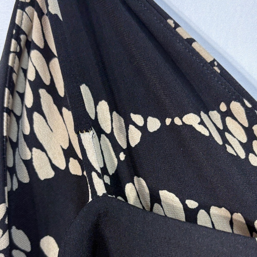 🦆 Ann Taylor Black and Tan knit strappy Maxi Dress - Picture 10 of 11